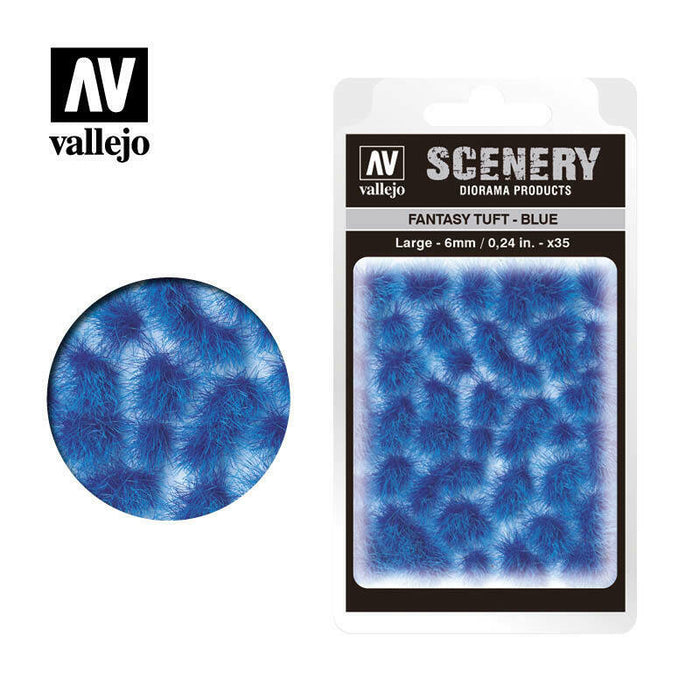 Vallejo FANTASY TUFT BLUE LARGE, 6MM, 35 UNITS Tuft - TISTA MINIS