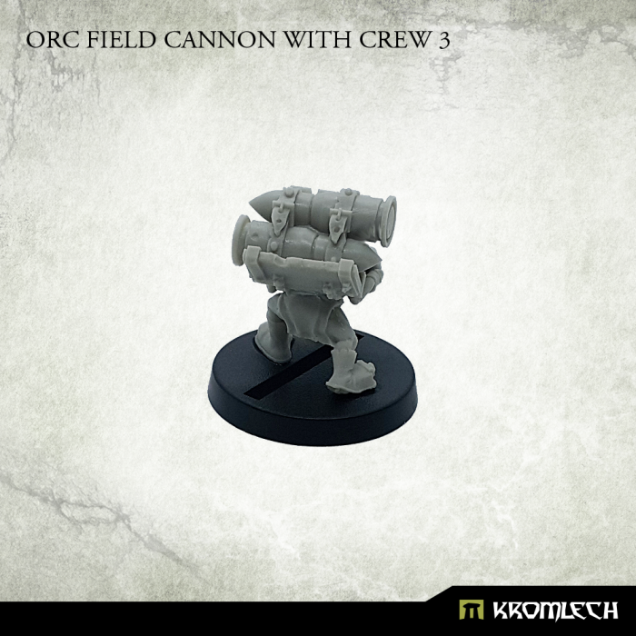 Kromlech Orc Field Cannon with Crew 3 New - TISTA MINIS