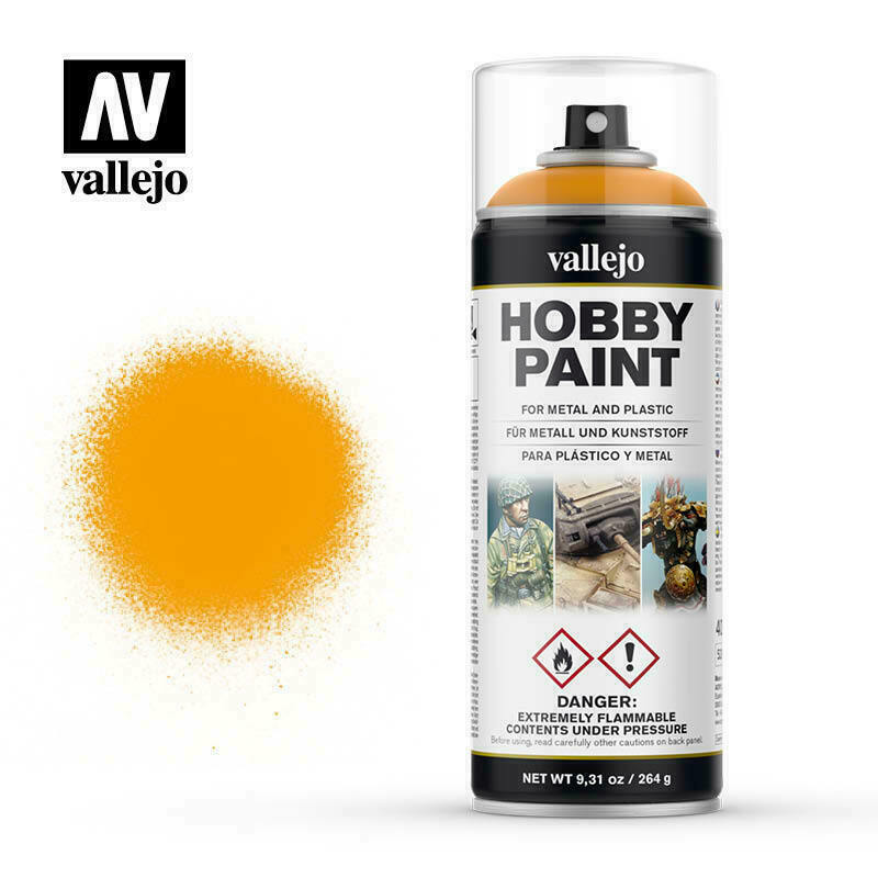 Vallejo Spray Paint Hobby Primer Sun Yellow New - TISTA MINIS