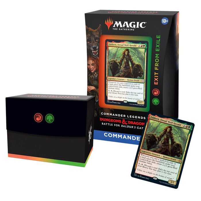 Magic the Gathering Battle for Baldur's Gate Commander Deck - Exit From Exile - Tistaminis