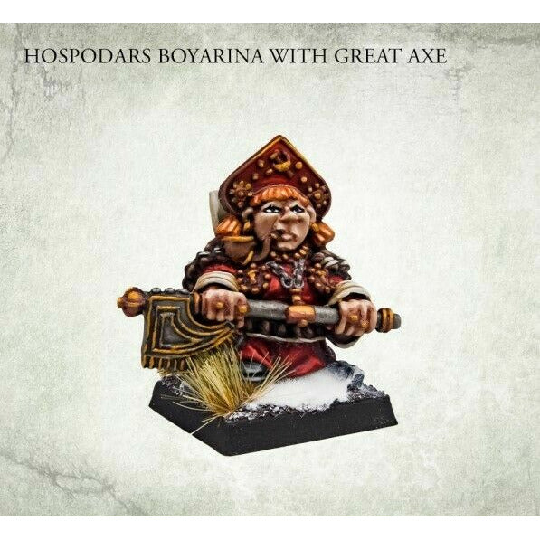 Dwarf Hospodars Boyarina with Great Axe New - Tistaminis