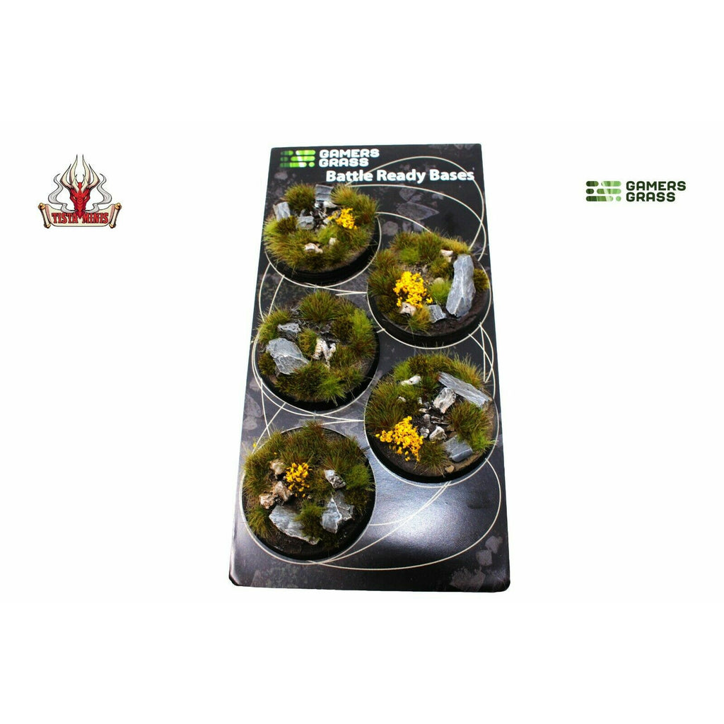 Gamers Grass Highland Bases Round 40mm (x5) - TISTA MINIS