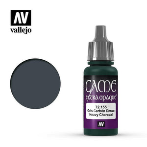 Vallejo Game Colour Paint Game Extra Opaque Heavy Charcoal (72.155) - Tistaminis