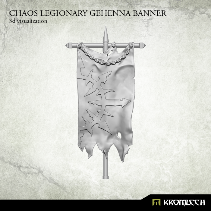 Kromlech Chaos Legionary Gehenna Banner New - TISTA MINIS