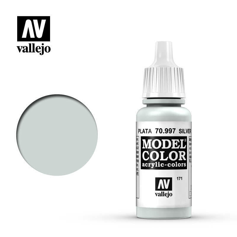 Vallejo Model Colour Paint Metallic Silver (70.997) - Tistaminis