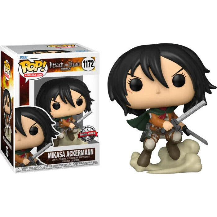 FUNKO POP ANIME ATTACK ON TITAN MIKASA ACKERMAN #1172 New - Tistaminis