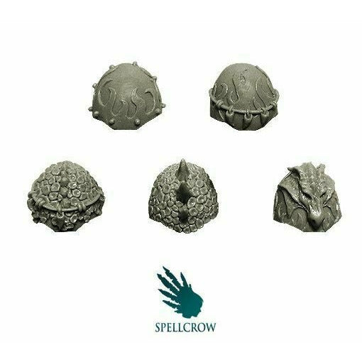 Spellcrow Salamandra Knights Heavy Shoulder Pads - SPCB5908 - TISTA MINIS