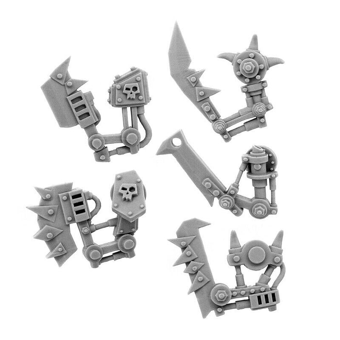 Wargames Exclusive ORK CYBORG CONVERSION BITS BIONIC CHOPPA ARM (LEFT) New - TISTA MINIS