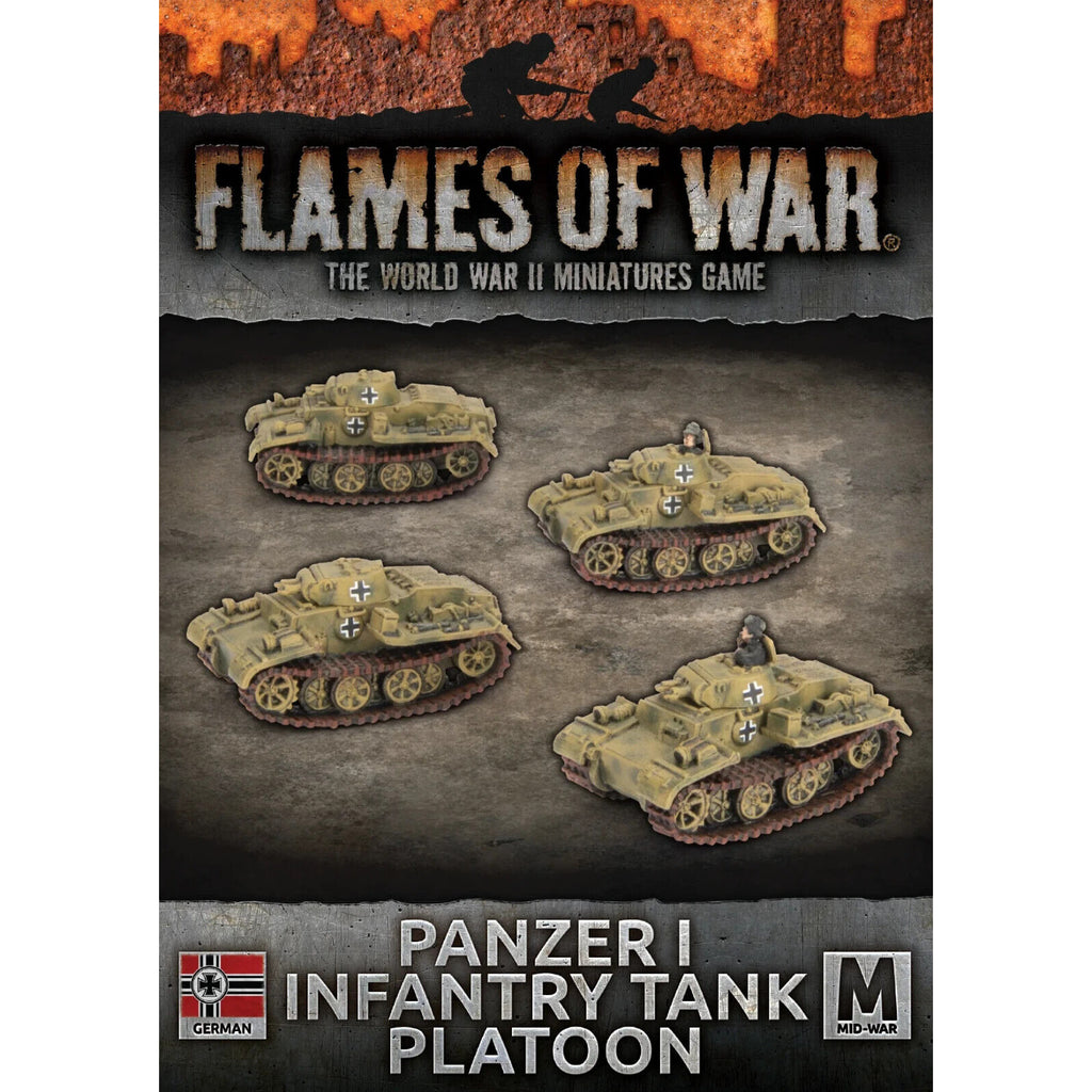 Flames of War German Panzer I Infantry Tank Platoon (x4) New - Tistaminis