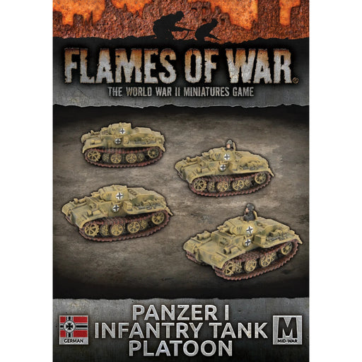 Flames of War German Panzer I Infantry Tank Platoon (x4) New - Tistaminis