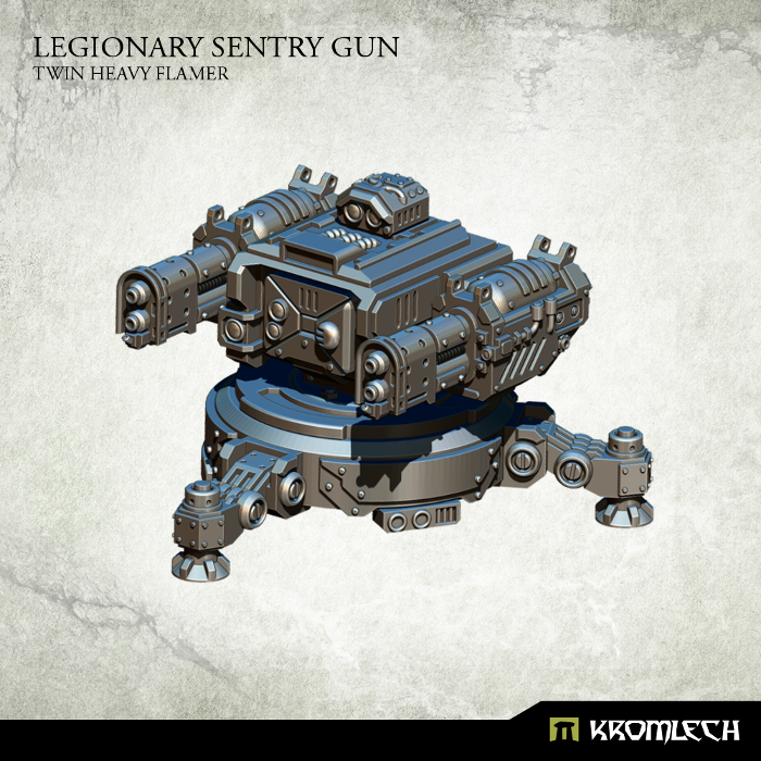 Kromlech Legionary Sentry Gun: Twin Heavy Flamer New - TISTA MINIS