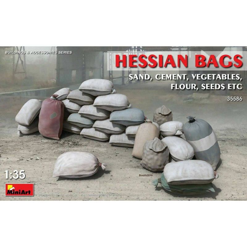 MiniArt Hessian Bags (sand, cement, vegetables, flour, seeds etc) (1/35) New - TISTA MINIS