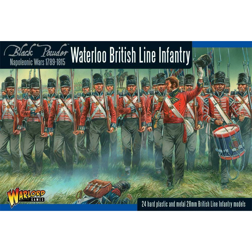 Black Powder Napoleonic Wars 1710-1815 Waterloo British Line Infantry (24) New - TISTA MINIS