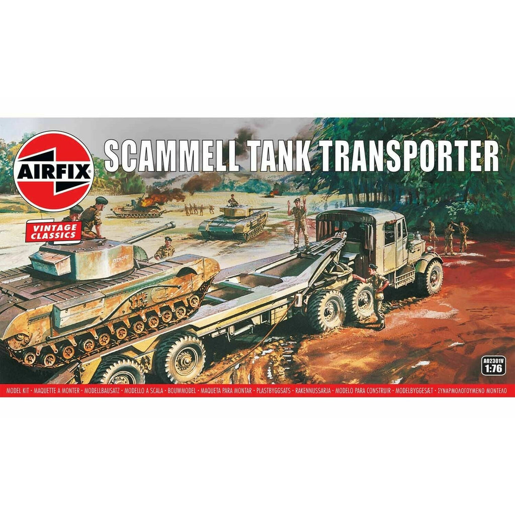 Airfix SCAMMEL TANK TRANSPORTER AIR02301 (1/76) New - TISTA MINIS