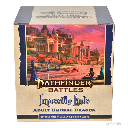 Pathfinder Battles: Impossible Lands: Adult Umbral Dragon Boxed Figure New - Tistaminis