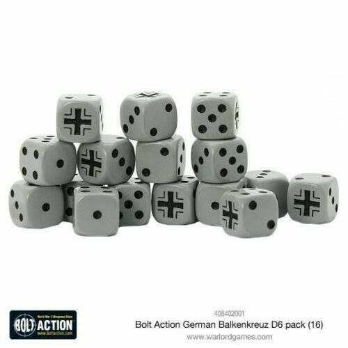 Bolt Action German Balkenkreuz D6 Dice New - 408402001 - TISTA MINIS