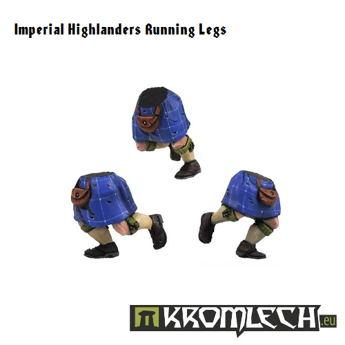 Kromlech Imperial Highlanders Running Legs (6) New - TISTA MINIS