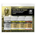 Vallejo GOLD, SILVER & COPPER METALLIC SET ALCOHOL BASED Paint Set New - TISTA MINIS