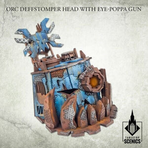 Kromlech Orc Deffstomper Head with Eye-Poppa Gun New - TISTA MINIS