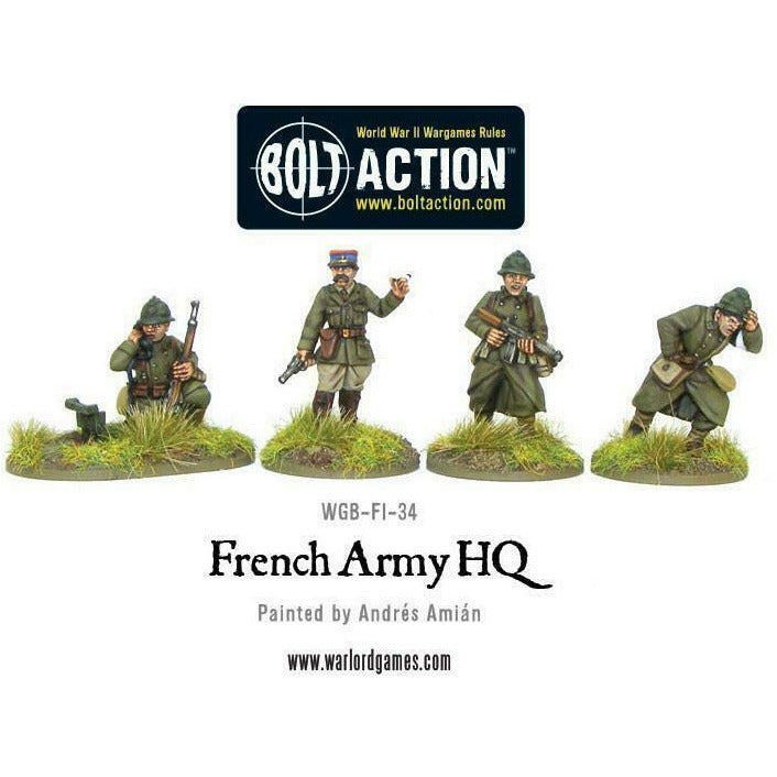 Bolt Action French Army HQ New - TISTA MINIS