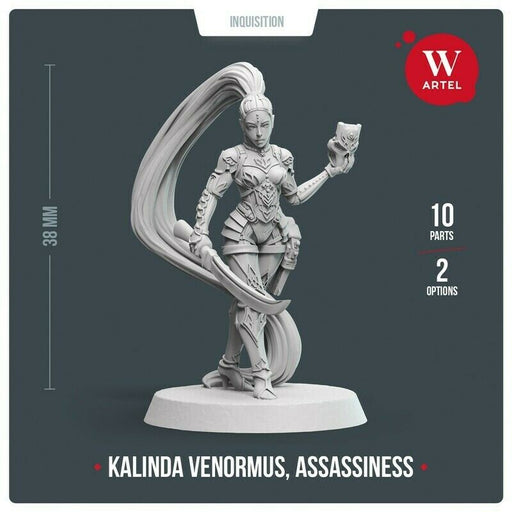 Artel Miniatures - Inquisition Kalinda Venormus, Assassiness 28mm New - TISTA MINIS