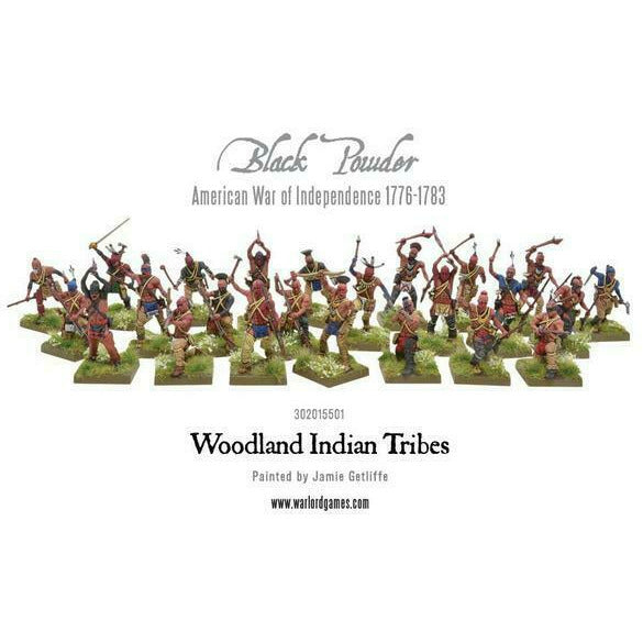 Black Powder American War of Independence Woodland Indian Tribe New - TISTA MINIS