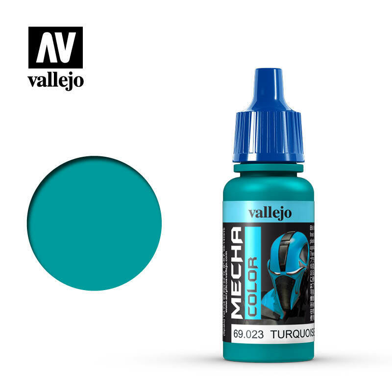 Vallejo Mecha Colour Paint Turquoise (69.023) - Tistaminis