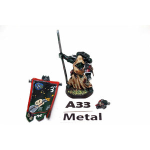 Warhammer Space Marines Dark Angels Banner Bearer Metal - A33 - Tistaminis