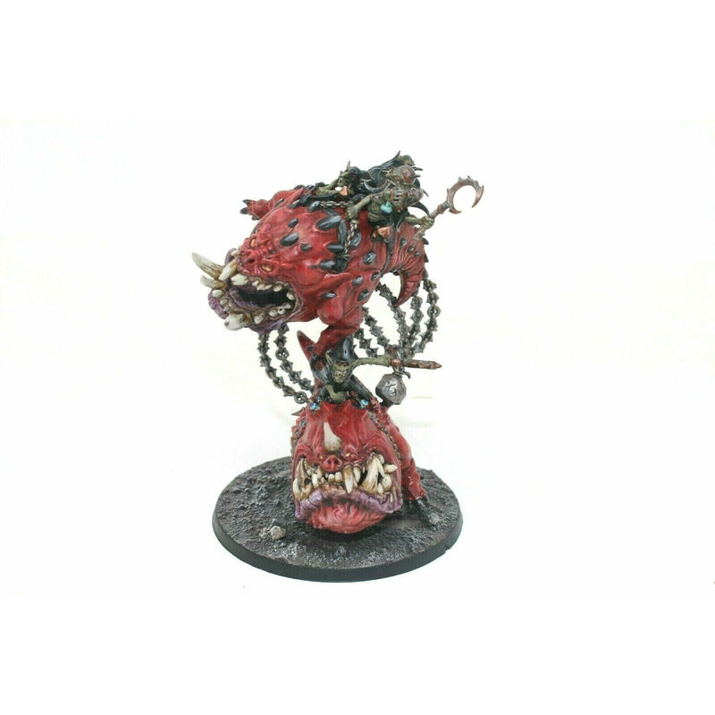 Warhammer Orcs and Goblins Loonboss On Mangler Squig Well Painted | TISTAMINIS