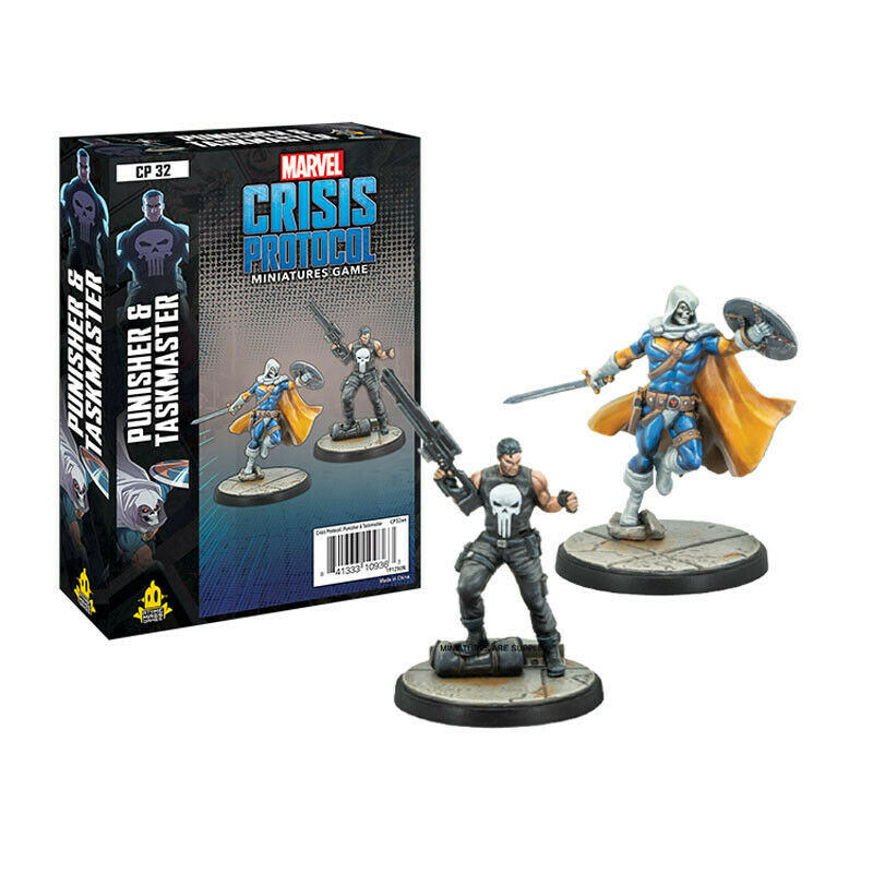 Marvel Crisis Protocol: Punisher And Taskmaster Character Pack New - TISTA MINIS