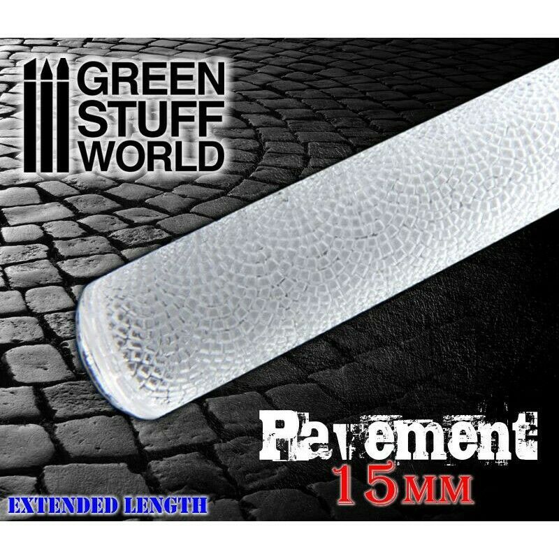 Green Stuff World Rolling Pin Pavement 15mm New - TISTA MINIS