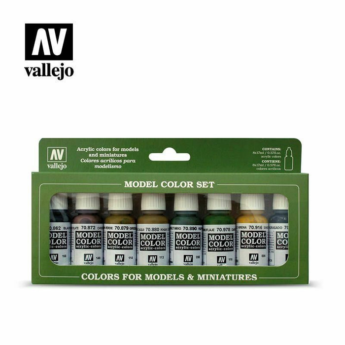 Vallejo VAL70108 COLOR SET-#8 PANZER (8PC/SET) New - TISTA MINIS