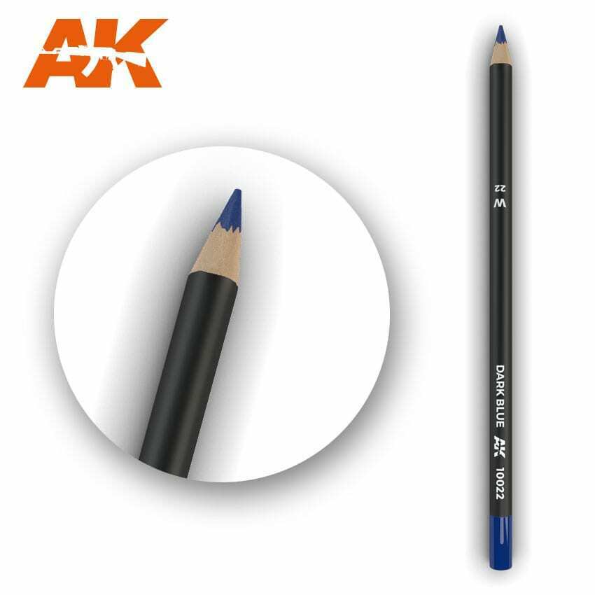 AK Interactive Watercolor Pencil Dark Blue New - TISTA MINIS
