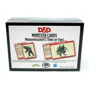 Dungeons And Dragons Mordenkainen's Tome Of Foes - Monster Cards New - TISTA MINIS