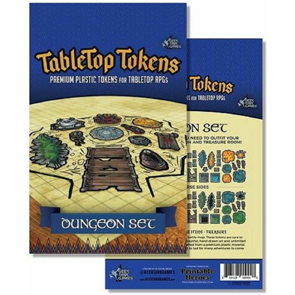 TABLETOP TOKENS DUNGEON SET New - TISTA MINIS