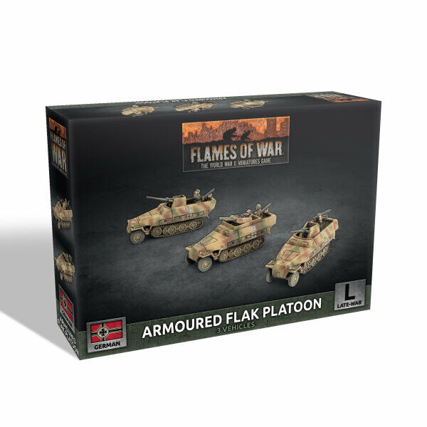 Flames of War	Armoured Flak Platoon (3x Plastic) July 9th Pre-Order - Tistaminis