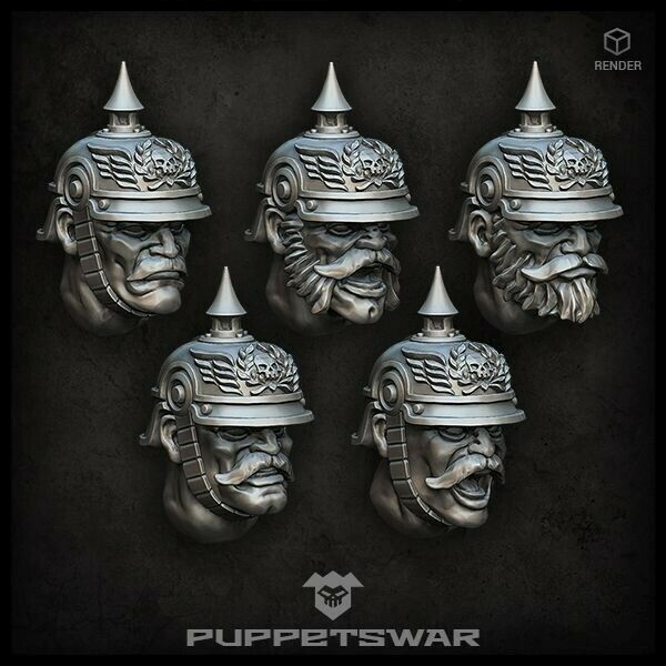 Puppets War Prussian Troopers Heads New - Tistaminis