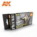 AK Interactive 3G Panzer Crew Black Uniforms Set New - Tistaminis