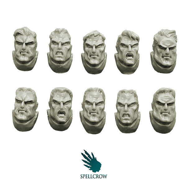 Spellcrow Space Knights Heads (ver. 2) New - Tistaminis