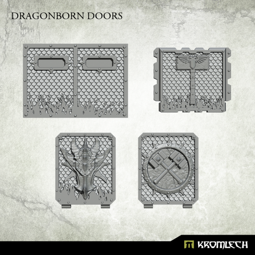 Kromlech Dragonborn Doors New - TISTA MINIS