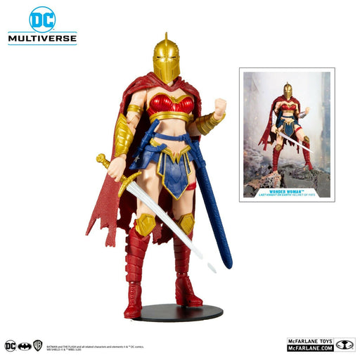 DC MULTIVERSE 7" WONDER WOMAN LAST KNIGHT ON EARTH (Helmet of Fate) New - Tistaminis