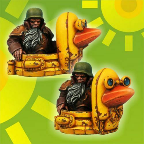 Scibor Miniatures Moskal Admiral on Panzer Duck New - TISTA MINIS