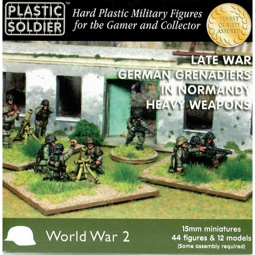 Plastic Soldier Company 15mm GERMAN GRENADIERS IN NORMANDY HEAVY WEAPONS New - TISTA MINIS