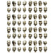 Wargames Exclusive - HUMAN SKULLS [IN 28MM SCALE] (64U) New - TISTA MINIS