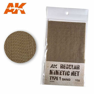 AK Interactive Regular Camouflage Net Type 1 Sand New - TISTA MINIS