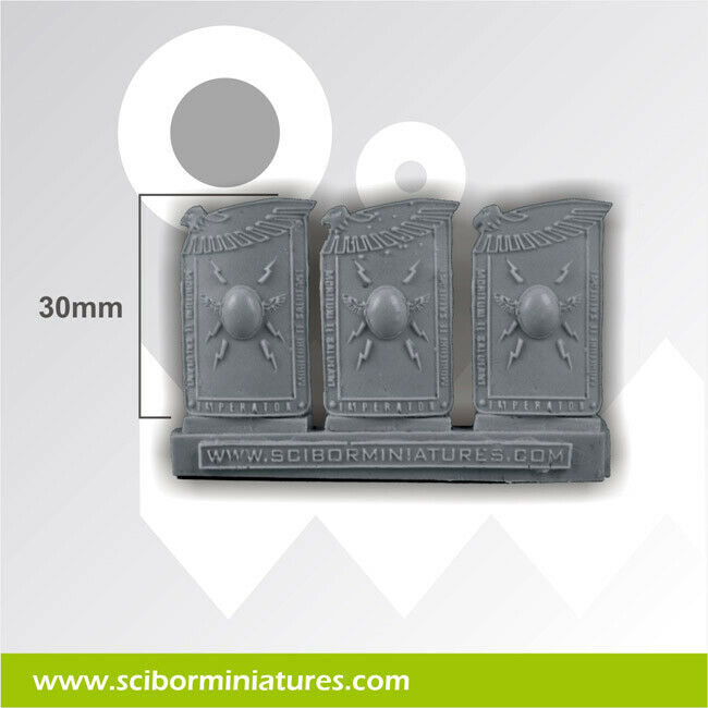 Scibor Miniatures Roman SF Shields New - TISTA MINIS
