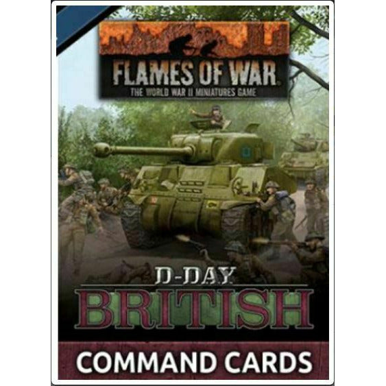 Flames of War D-Day: British Command Cards New - TISTA MINIS