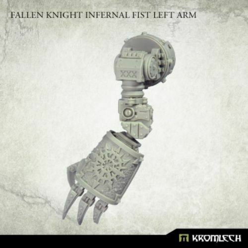 Kromlech Fallen Knight Infernal Fist Arm [left] (1) New - TISTA MINIS