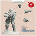 Artel Miniatures - L.E.U Riot Control Squad (Males) 28mm New - TISTA MINIS