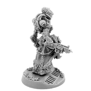 Wargames Exclusive HERESY HUNTER FEMALE INQUISITOR WITH INTERCEPTOR CAR New - TISTA MINIS